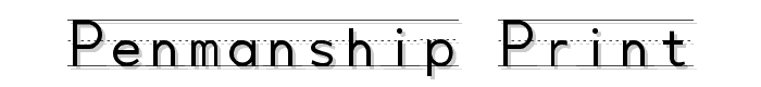 Penmanship Print font